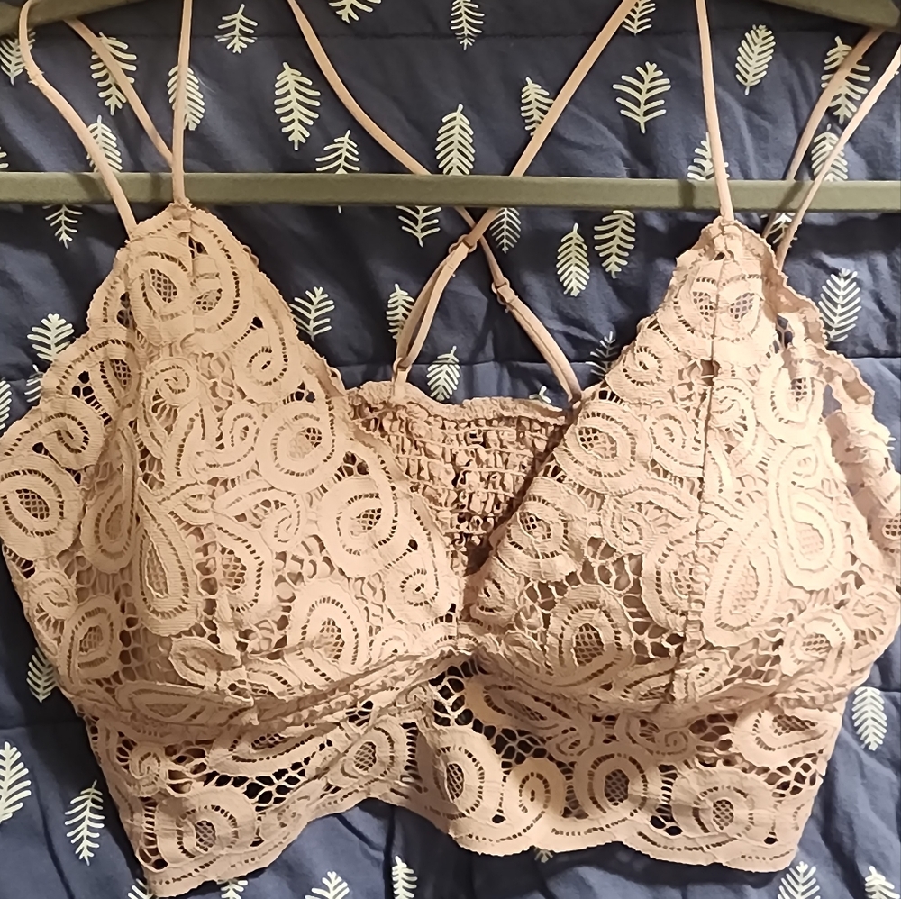 Lace Bralette in Lavender - XL